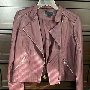 Burgundy Leather Jacket